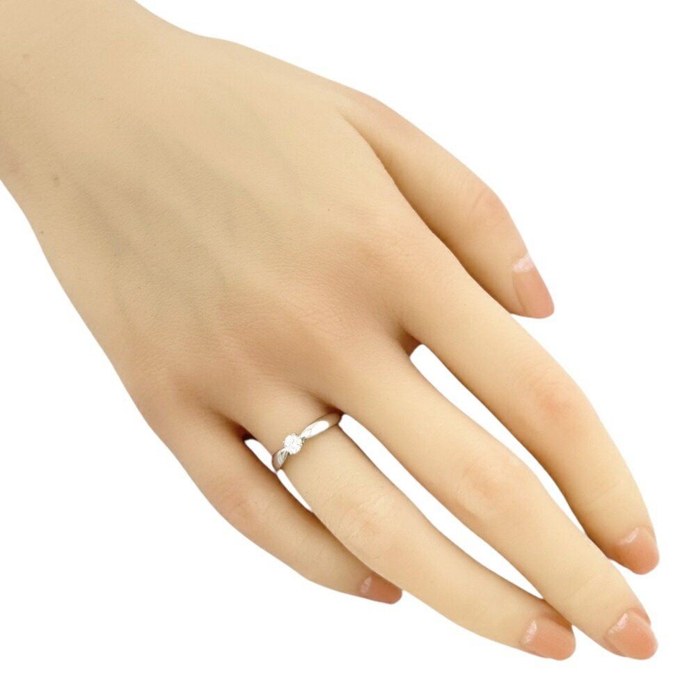 TIFFANY Harmony 0.18ct Diamond Engagement Ring Platinum Band (US Size 4) - Picture 2 of 8